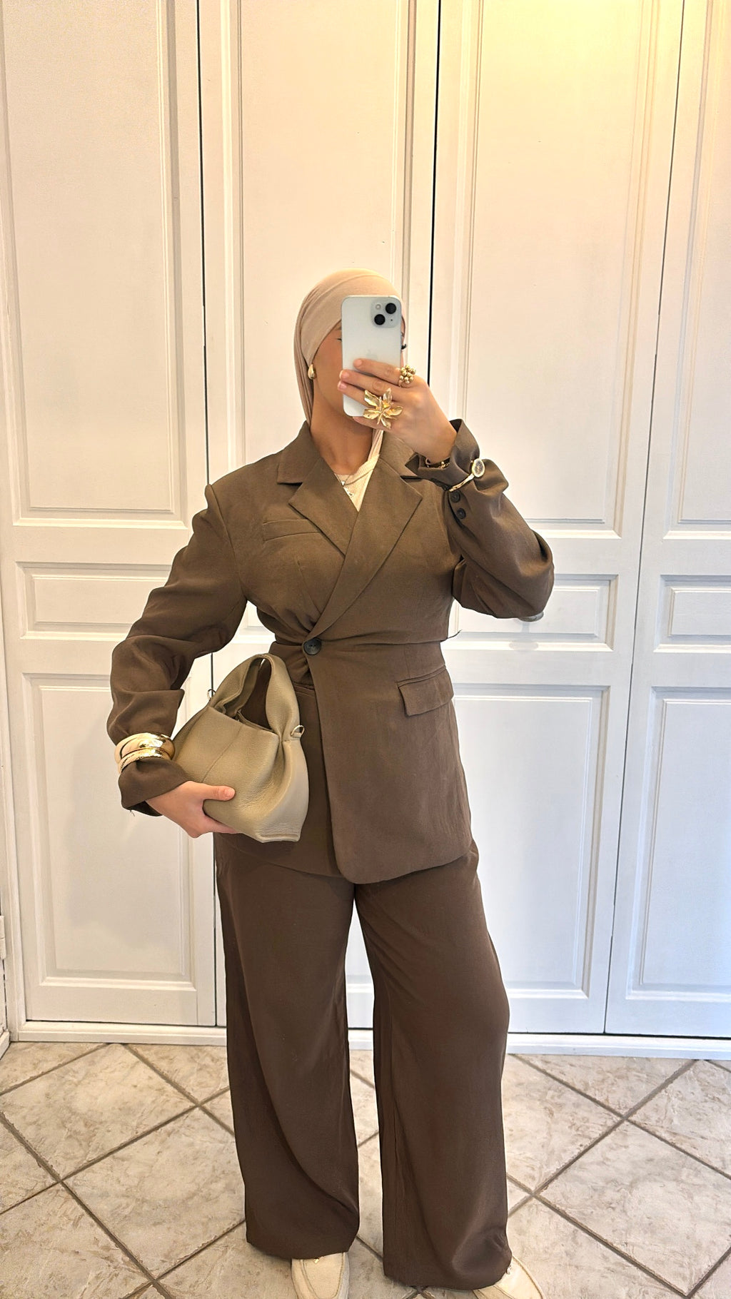 Blazer ajusté | Marron