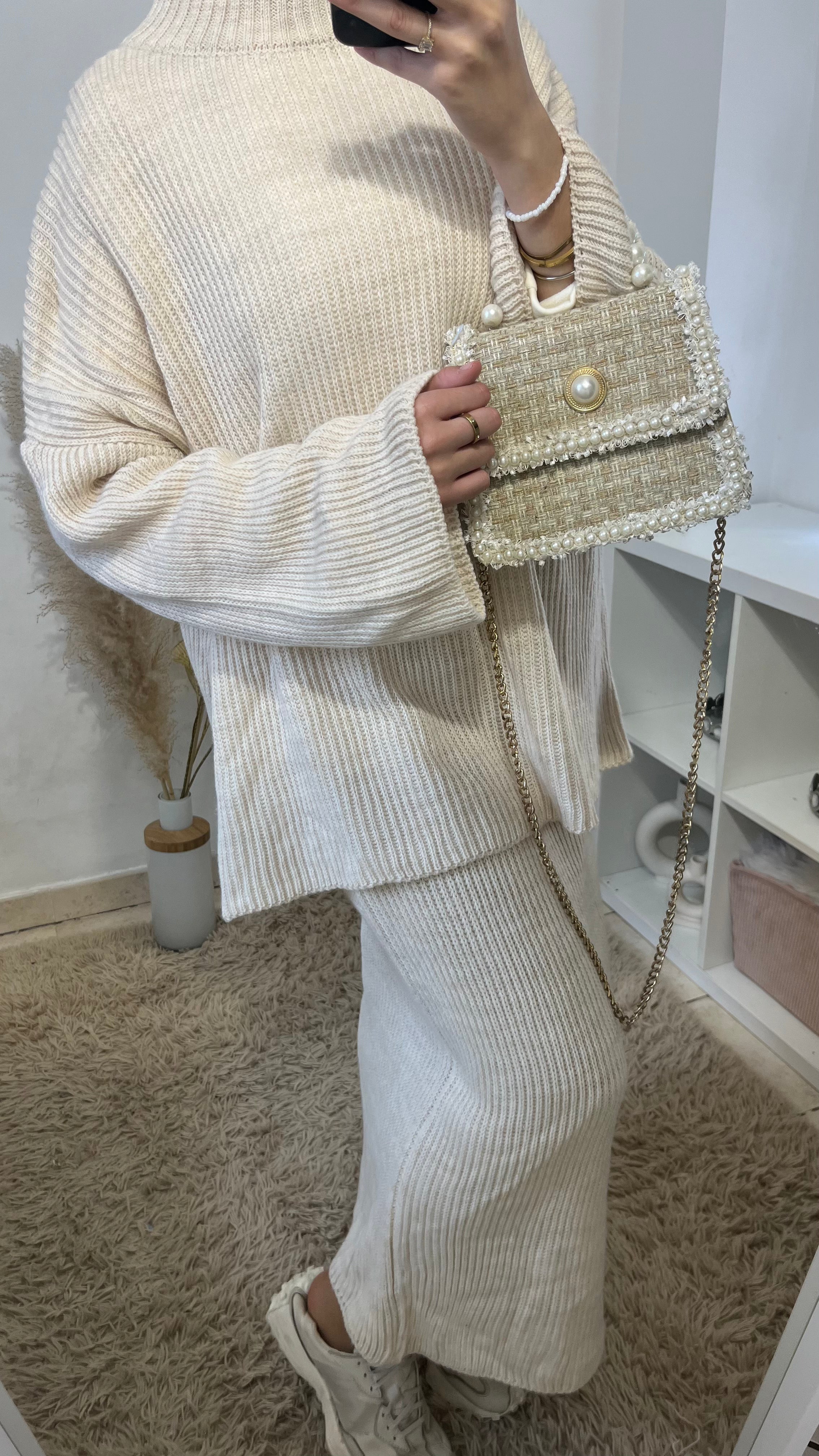 Ensemble jupe maille