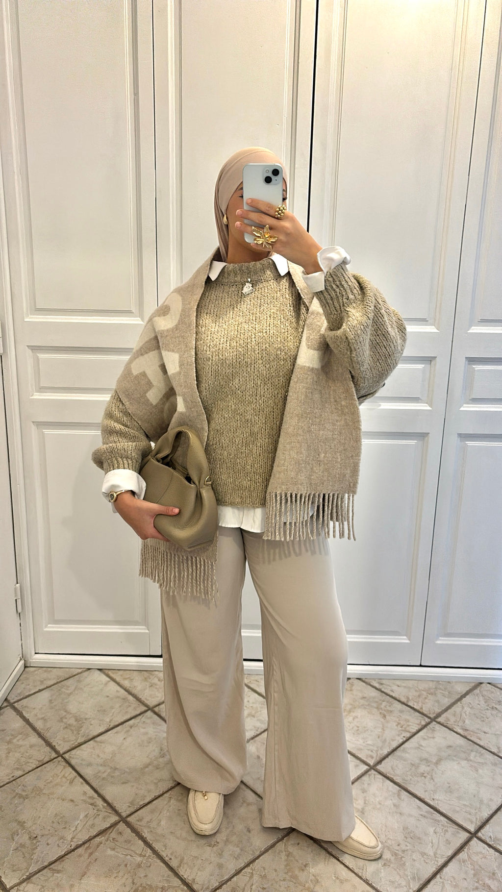 Pull oversize en laine