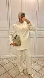 Blazer croisé | Écru