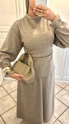 ENSEMBLE JUPE SYLIA | Taupe