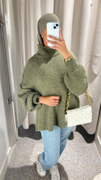 Pull oversize en laine