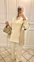 Blazer croisé | Écru