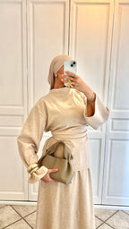 ENSEMBLE JUPE SYLIA | Beige