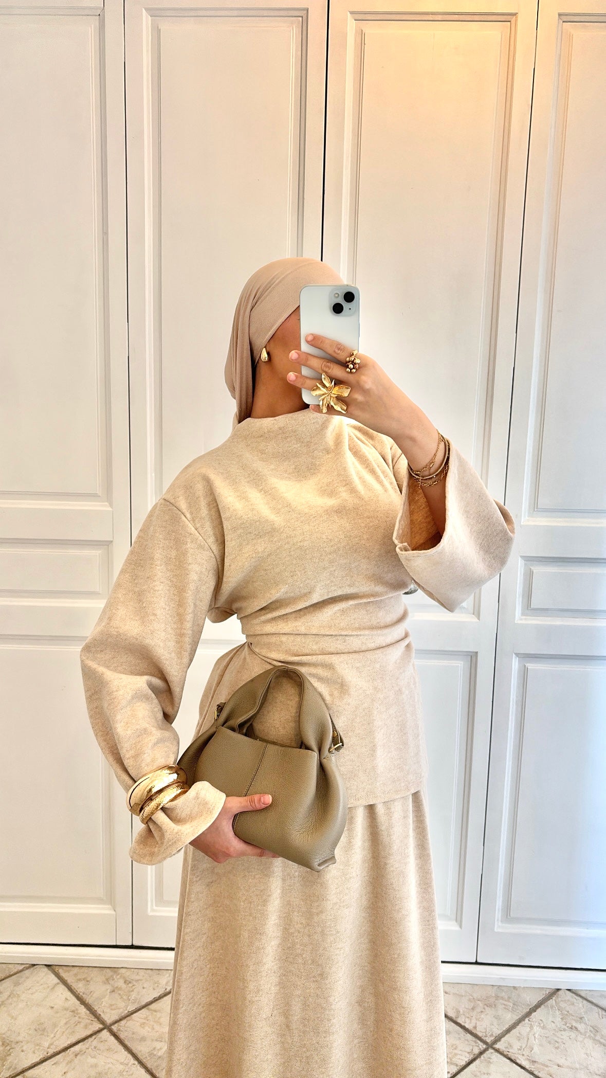 ENSEMBLE JUPE SYLIA | Beige