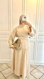 ENSEMBLE JUPE SYLIA | Beige