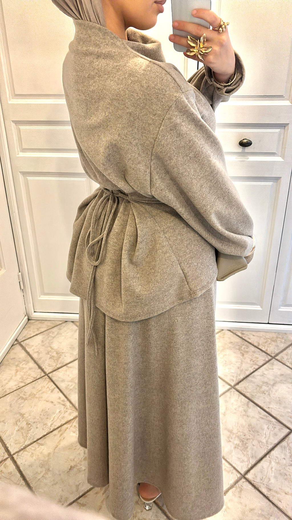 ENSEMBLE JUPE SYLIA | Taupe