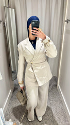 Blazer ajusté | Beige