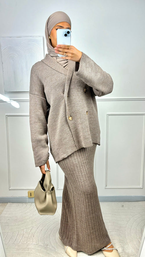 Ensemble blazer maille