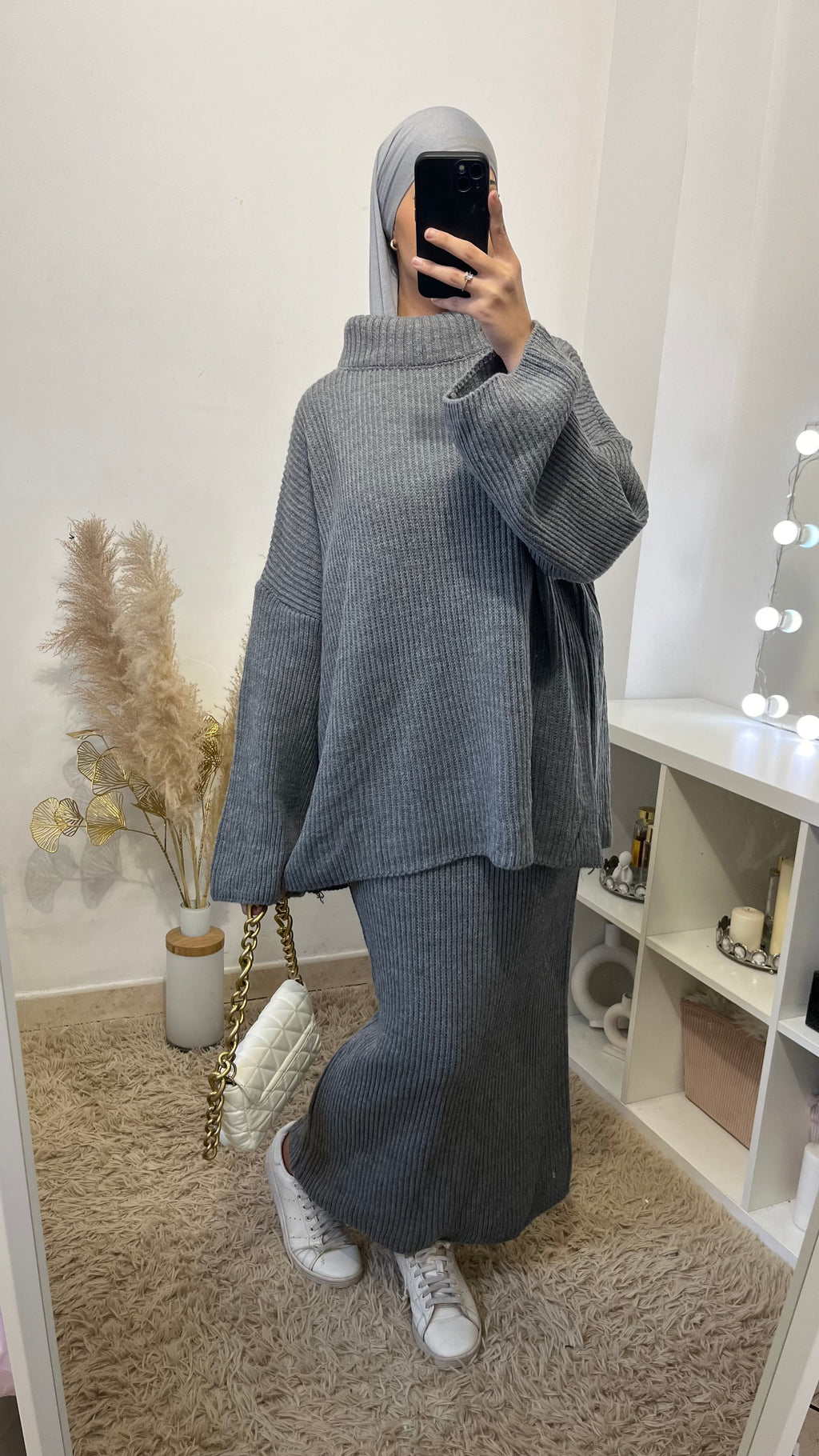 Ensemble jupe maille