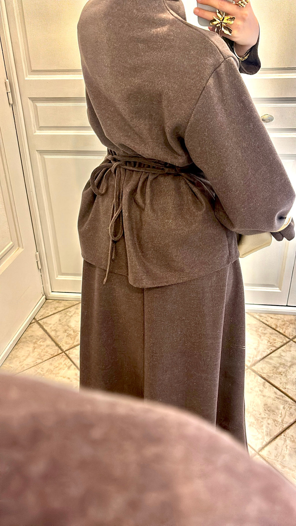 ENSEMBLE JUPE SYLIA | marron