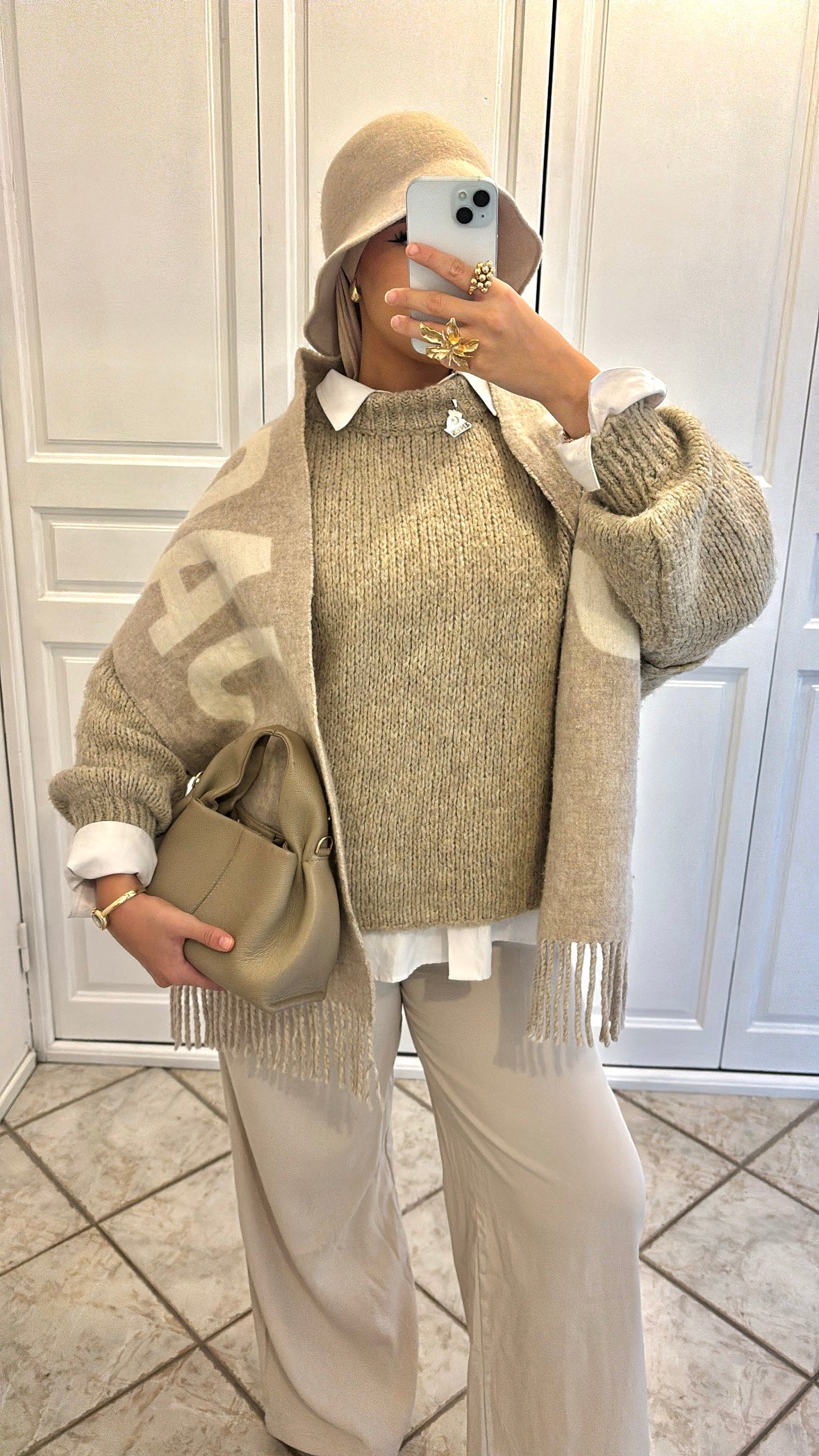 Pull oversize en laine