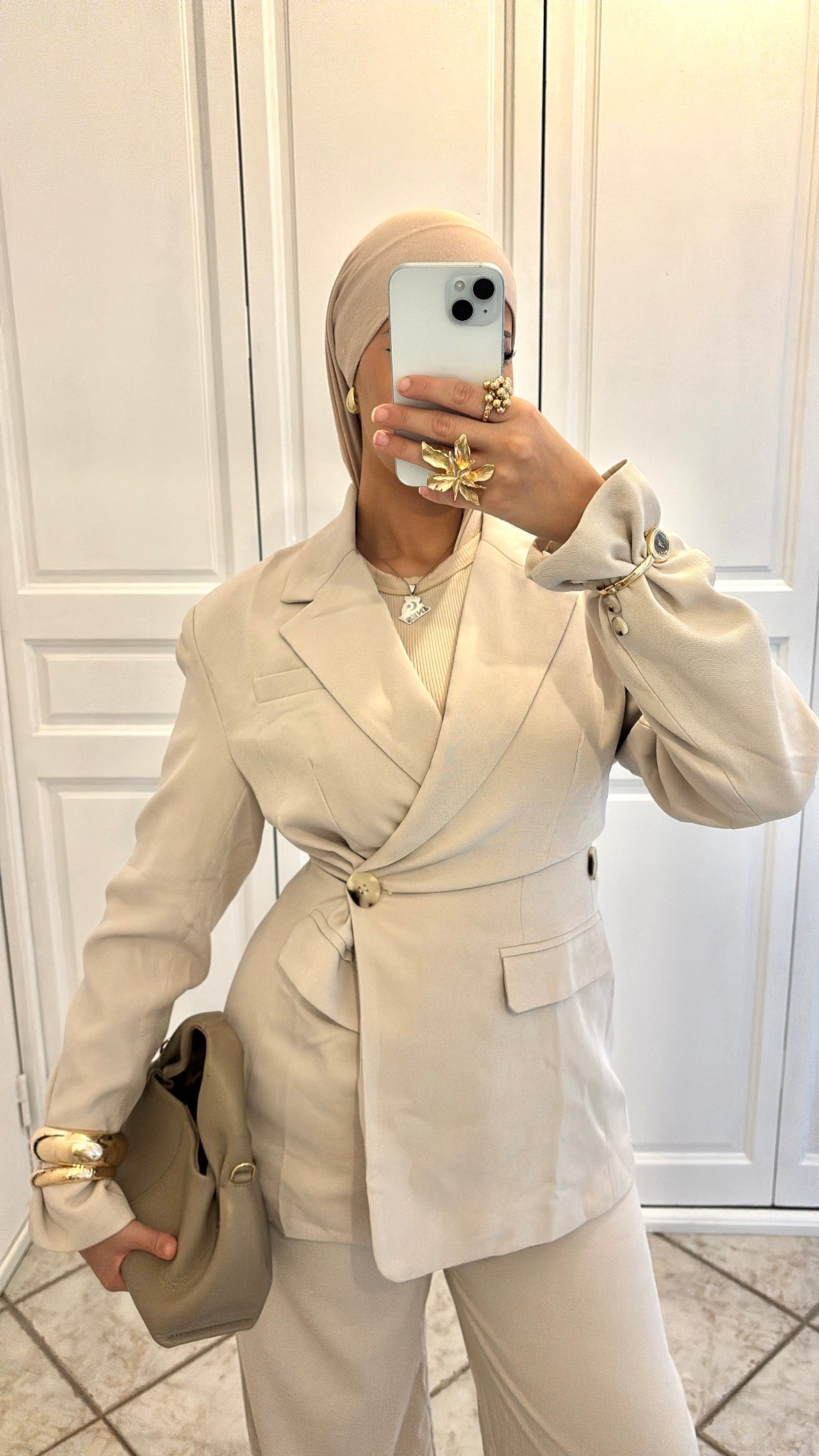 Blazer ajusté | Beige