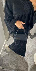 Robe en velours noir