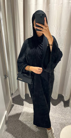 Robe en velours noir